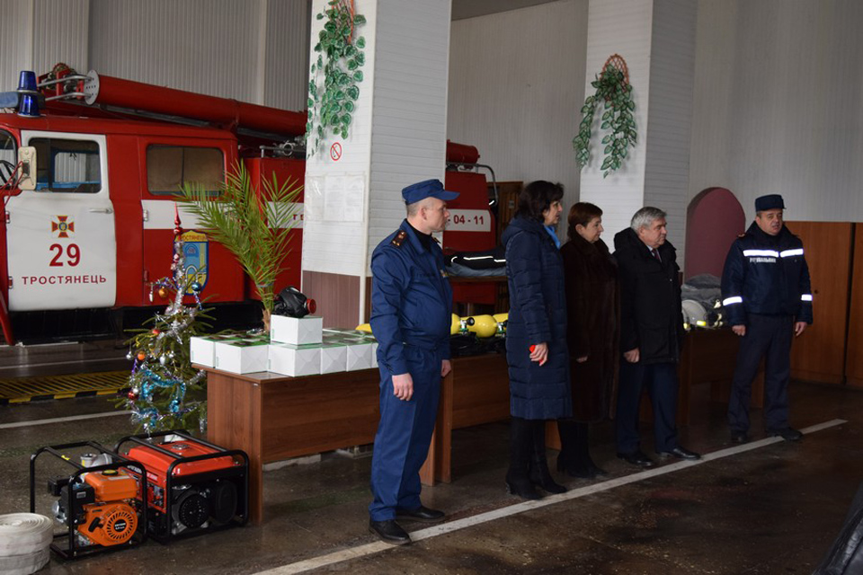 Рятувальники Тростянецького отримали нове газодимозахисне обладнання